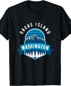 Orcas Island WA Forest Mountains Hiking Climbing & Outdoors T-Shirt