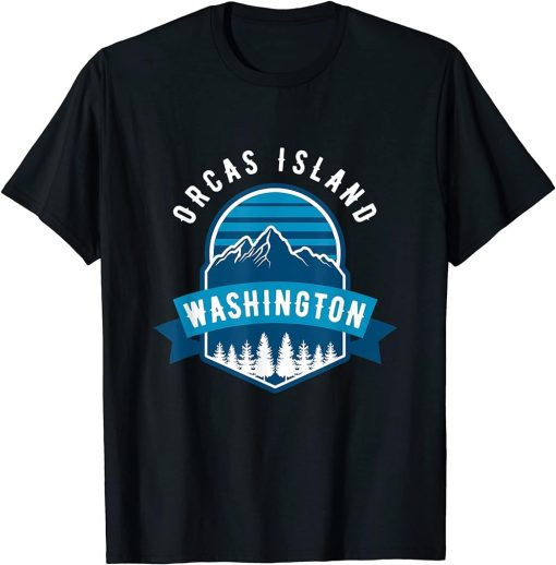 Orcas Island WA Forest Mountains Hiking Climbing & Outdoors T-Shirt