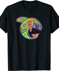 Native American Totem ORCA Killer Whale Pop Art 6 - Faun T-Shirt