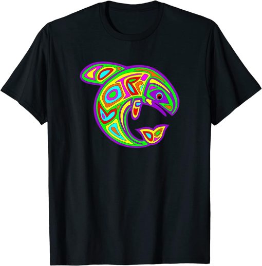 Native American Totem ORCA Killer Whale Pop Art 6 - Faun T-Shirt