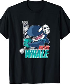 Chainsaw Killer Whale Costume Funny Orca Halloween T-Shirt
