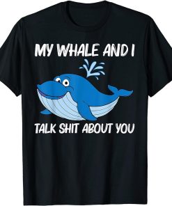 Funny Whale Art For Men Women Orca Narwhal Blue Whales T-Shirt